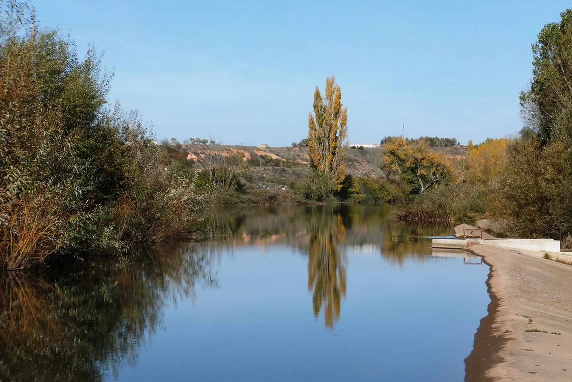 Paisaje junto al agua